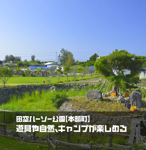 田空ハーソー公園【本部町】｜遊具や自然、キャンプが楽しめる